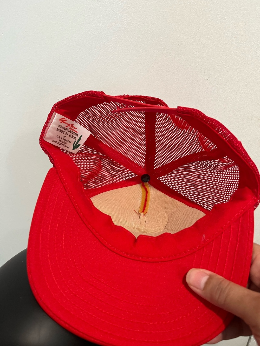 Vintage 80s 90s West Coast Video Red Logo Trucker Hat Sz. OSFM - Picture 6 of 7